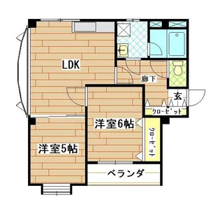 クリスタルガーデン【2階】の間取り
