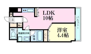OWLSTYLE NISHIKIMACHI II【10階】の間取り