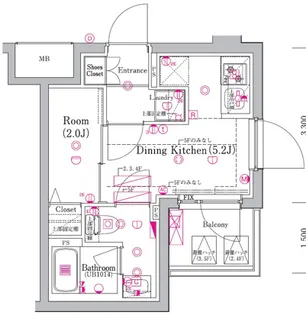 AZEST金町【5階】の間取り