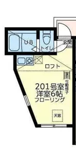 ユナイト大口アダムランバート【2階】の間取り