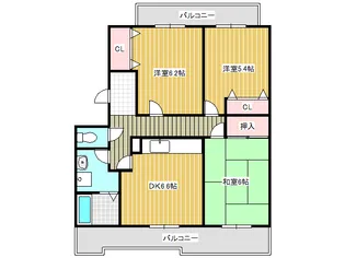 井吹東シティコート【3階】の間取り