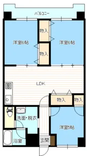 開成プラザ【9階】の間取り