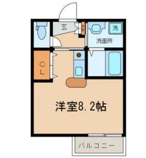 東京都八王子市高尾町【アパート】の間取り