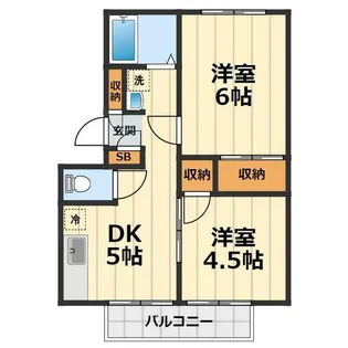 リシェス海老名【2階】の間取り