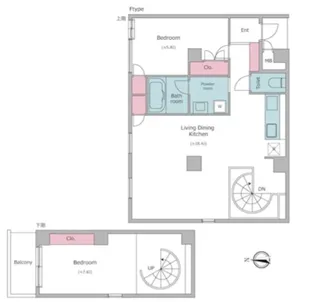 レジディア自由が丘II【3階】の間取り