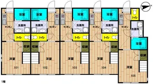 神奈川県横浜市金沢区六浦南5【アパート】の間取り