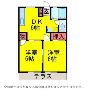 コーポ石井7【1階】の間取り