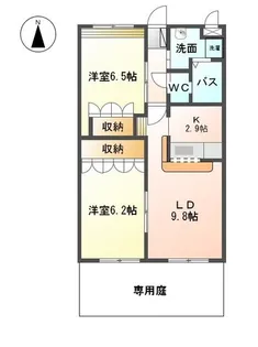 愛知県名古屋市緑区砂田1【アパート】の間取り