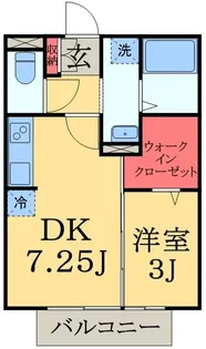 フェリシタドゥジェーム【2階】の間取り