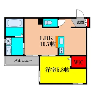大阪府大阪市東淀川区淡路5【マンション】の間取り