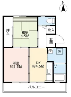 UR岩成台【1階】の間取り