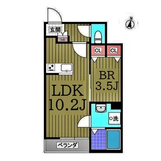 旭ヶ丘KOホームズ【1階】の間取り