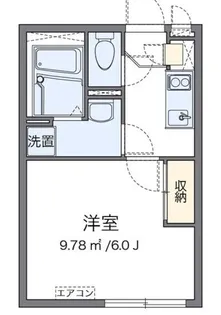クレイノラメールエムズ【2階】の間取り