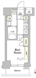 東京都品川区戸越1【マンション】の間取り