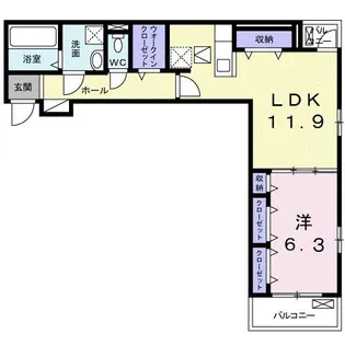 レガーロ【1階】の間取り