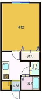 ロマーノハイツ三角【2階】の間取り