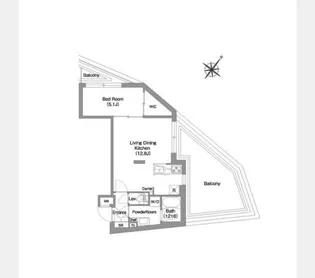 コンフォリア・リヴ渋谷本町【4階】の間取り