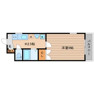 サンフィット南仙台【2階】の間取り