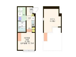 ハーモニーテラス立石【1階】の間取り