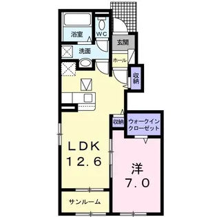 ラ コナミ【1階】の間取り