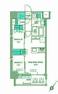プレディアコート大森山王【5階】の間取り
