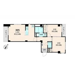 ラヴィデ香風園【3階】の間取り