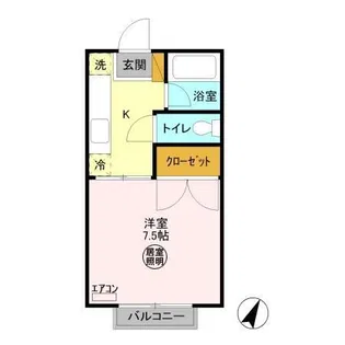 サニーヒルズ薬師台 A【1階】の間取り