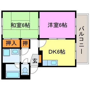 サープラスみくも【2階】の間取り