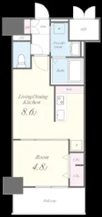 エスペランサ大橋II【6階】の間取り