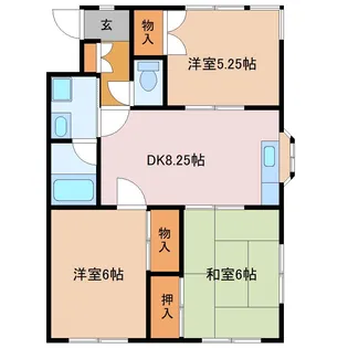セントラルヴィレッジ【1階】の間取り