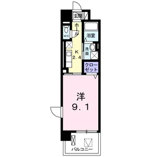 レジデンス西川【2階】の間取り