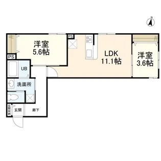 ウェルスクエアイズム明大前【3階】の間取り