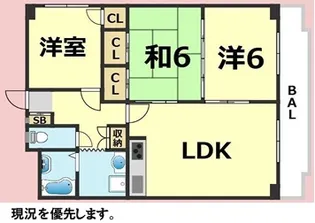 サンシャイン山下【2階】の間取り