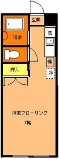 ファミール轟【1階】の間取り