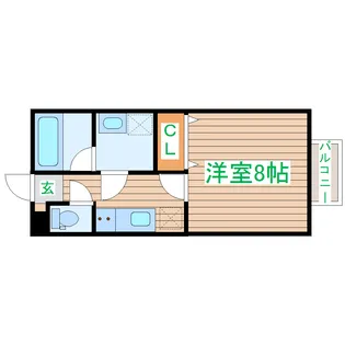 east mare【1階】の間取り