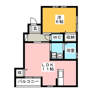 ソレイユ壱番館【1階】の間取り
