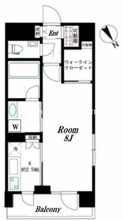 デュオステージ横濱赤門通り【4階】の間取り
