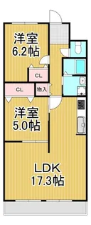 レジデンシア塚口【7階】の間取り