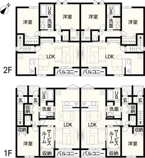 CREDO下南部【2階】の間取り
