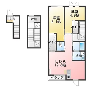 レジデンス麦【3階】の間取り