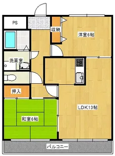 ニューエスポワール【1階】の間取り