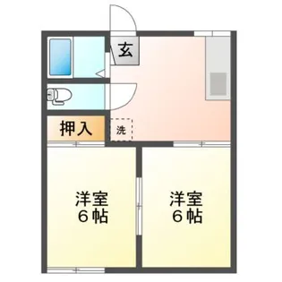 松南ハイツ【1階】の間取り