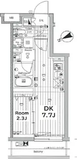 メイクス若松河田【3階】の間取り
