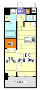 ファステート東大阪バレーナ【2階】の間取り