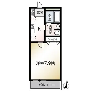 MQuarto新井宿I【2階】の間取り