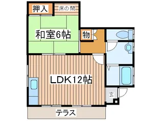 クレインヒルII【1階】の間取り