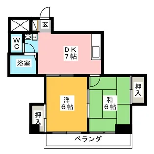 サンライズ61【3階】の間取り