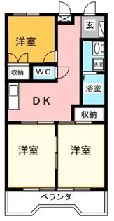 エステート23【2階】の間取り