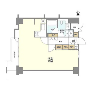 グランドメゾン飯田橋【1階】の間取り