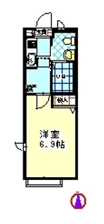 カサフェリスII【1階】の間取り